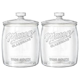 2 Pcs 0.5 Gallon Super Wide Mouth Mason Jar with Airtight Glass Lid