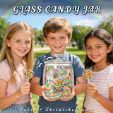 2 Pcs 0.5 Gallon Super Wide Mouth Mason Jar with Airtight Glass Lid