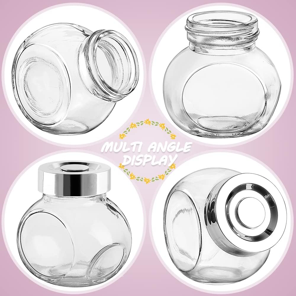 49 Pcs 1.5 oz Mini Small Glass Favor Jars with Lids