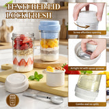 Syntic 21 Oz Customized Overnight Oats Mason Jar