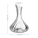 1500ML（50 OZ）Hand-Blown Crystalline Wine Decanter