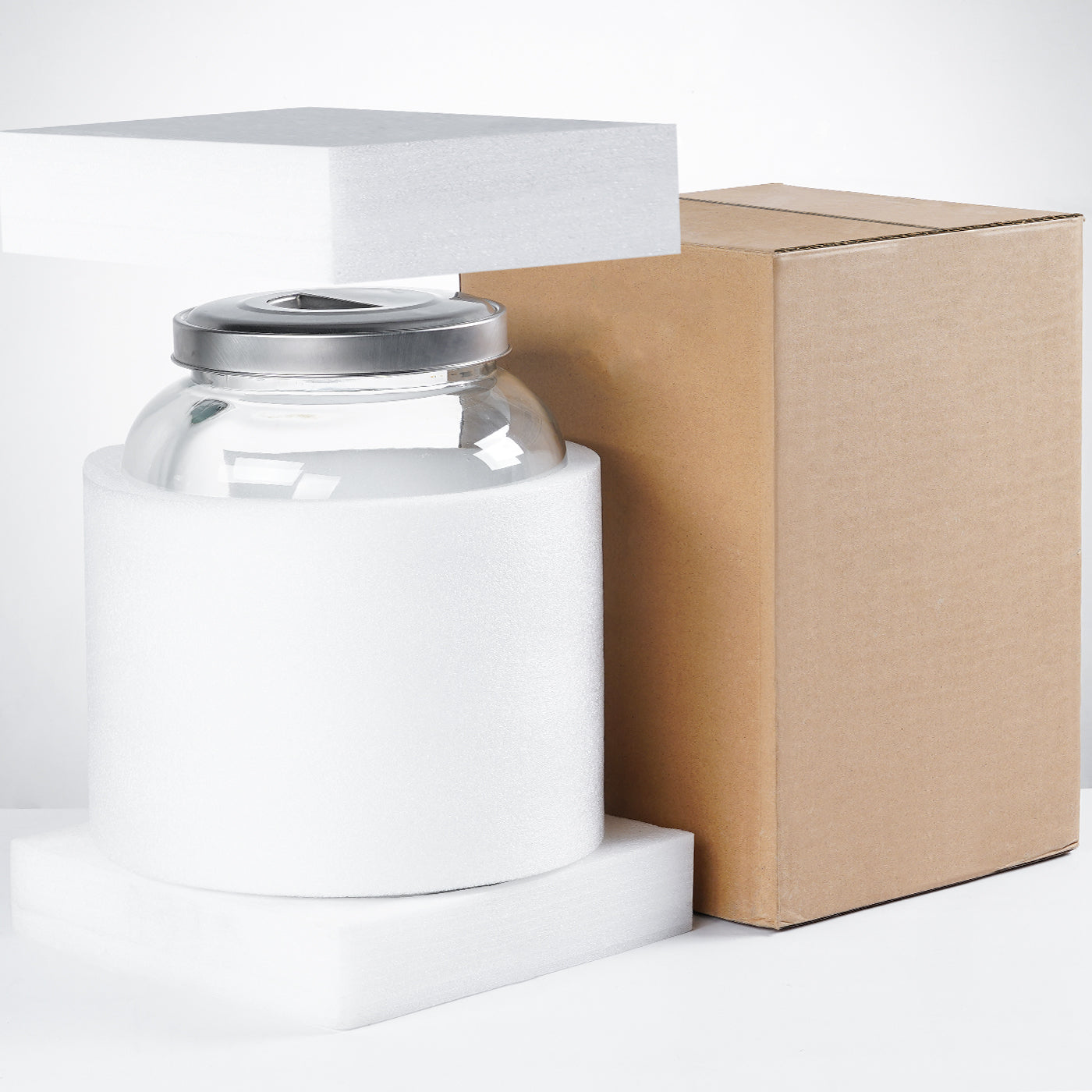 5.5 Gallon Super Large Storage Glass Jars with Metal Lids