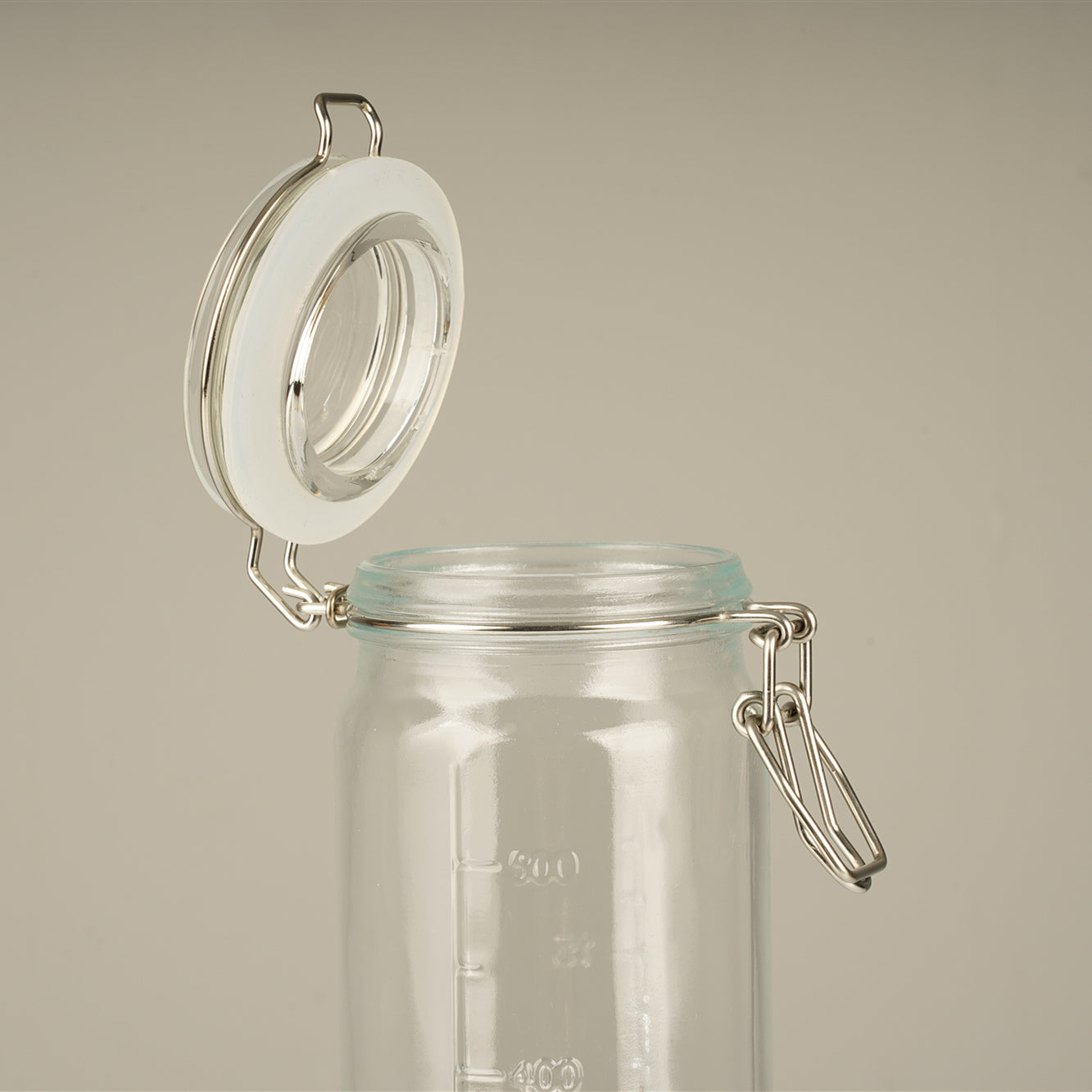 6 Pcs 20 oz Tall Glass Jars with Airtight Lids