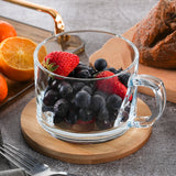 17 oz(500ML) Twisted Wave Design Crystal Glass Bowl & Mug with Handle