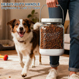 2 Pc 1 Gallon Square Mason Jar with Silicone Anti-slip Cover & Airtight Lid, Steel Removable Handle