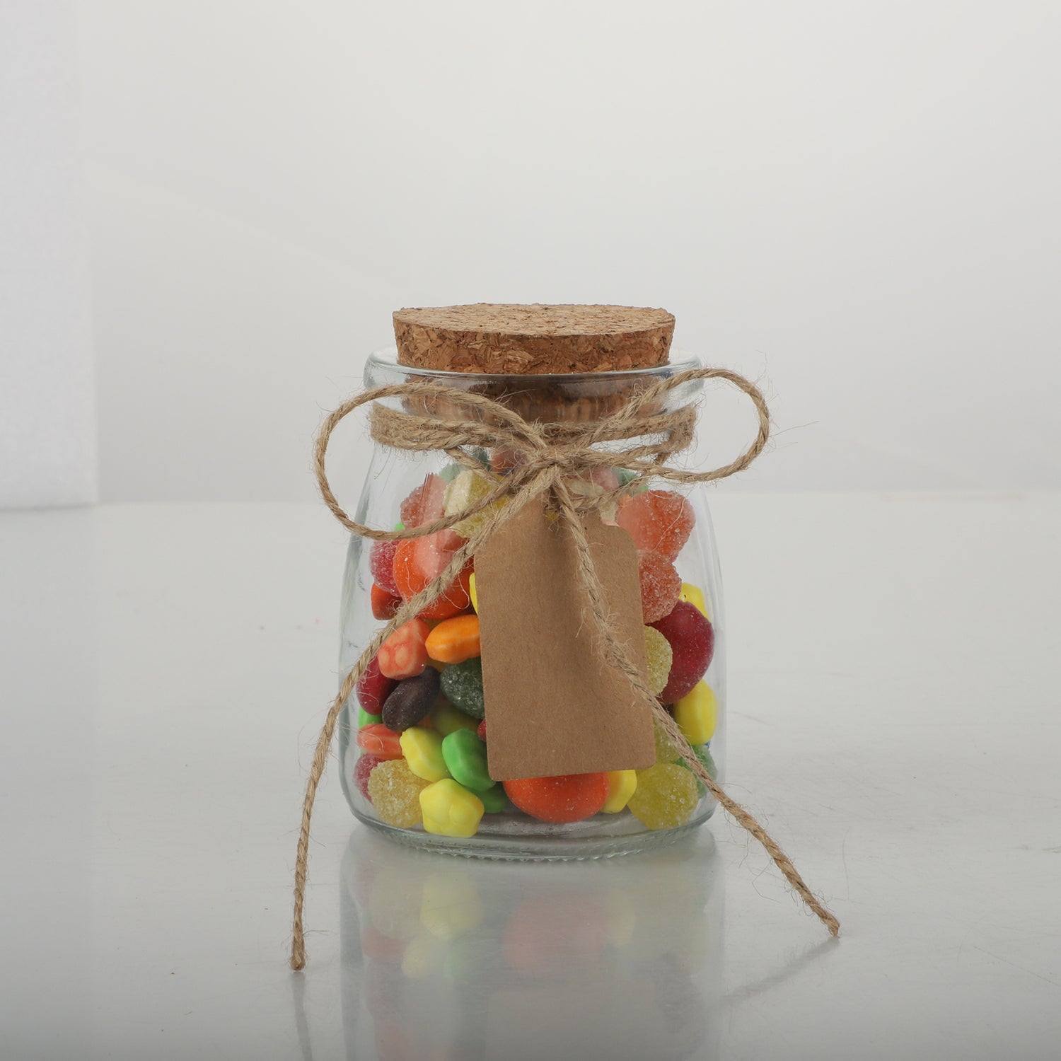 20 Pcs 7 oz Glass Candy Jars with Cork Lids