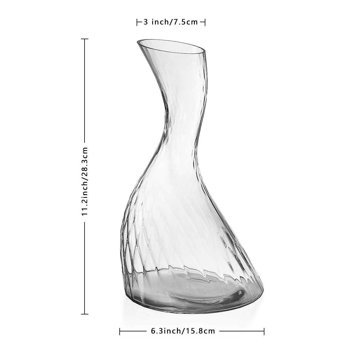 1500ML（50OZ） S-Shape Swan Crystal Decanter