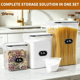 Syntic 10 Pc Food Storage Containers with Lids for Kitchen Pantry Organization