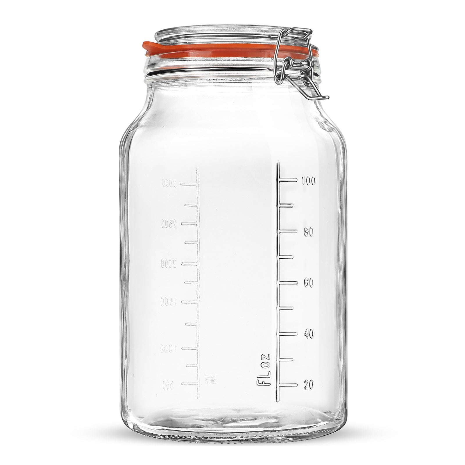 2 Pcs 1 Gallon Super Wide-Mouth Glass Jars