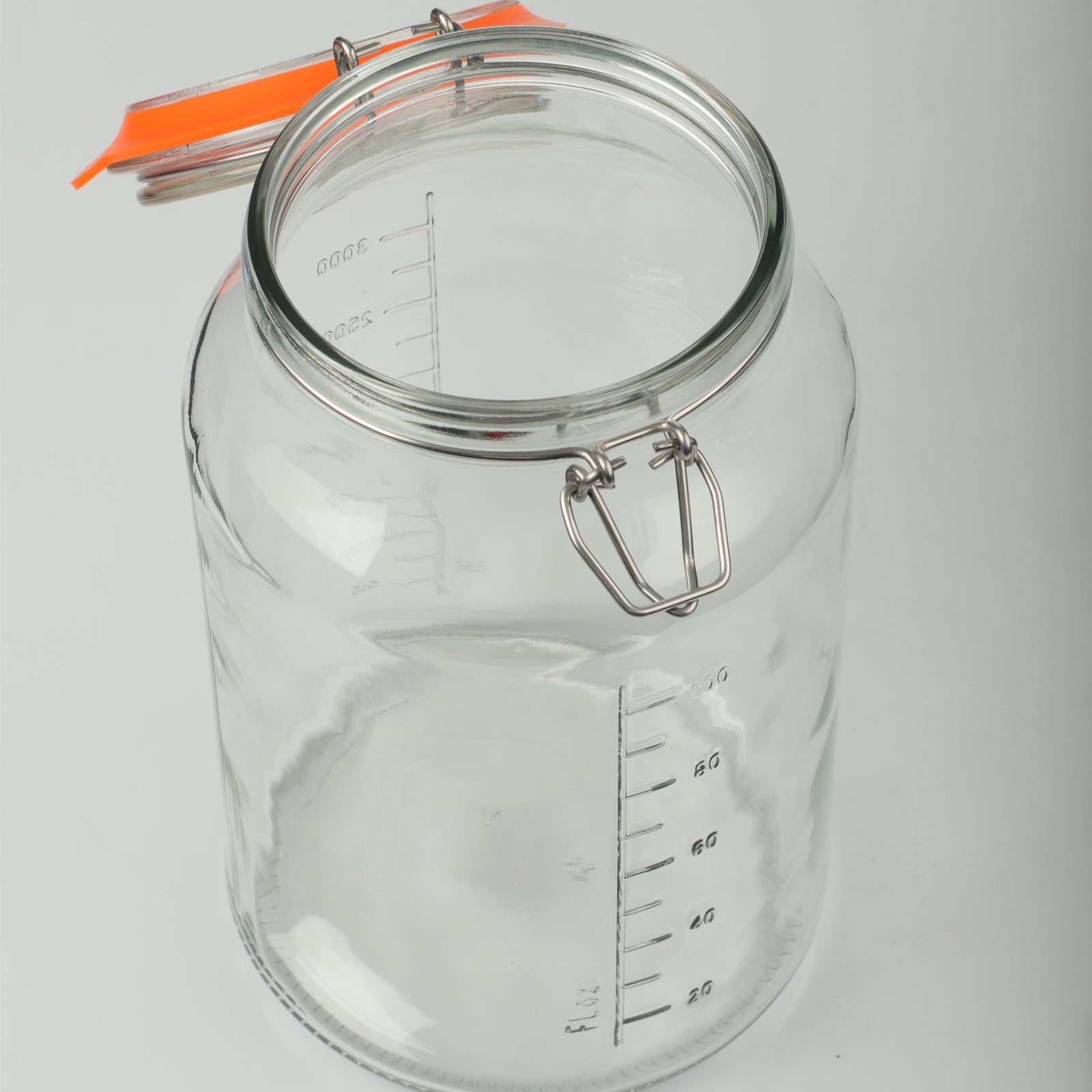 2 Pcs 1 Gallon Super Wide-Mouth Glass Jars