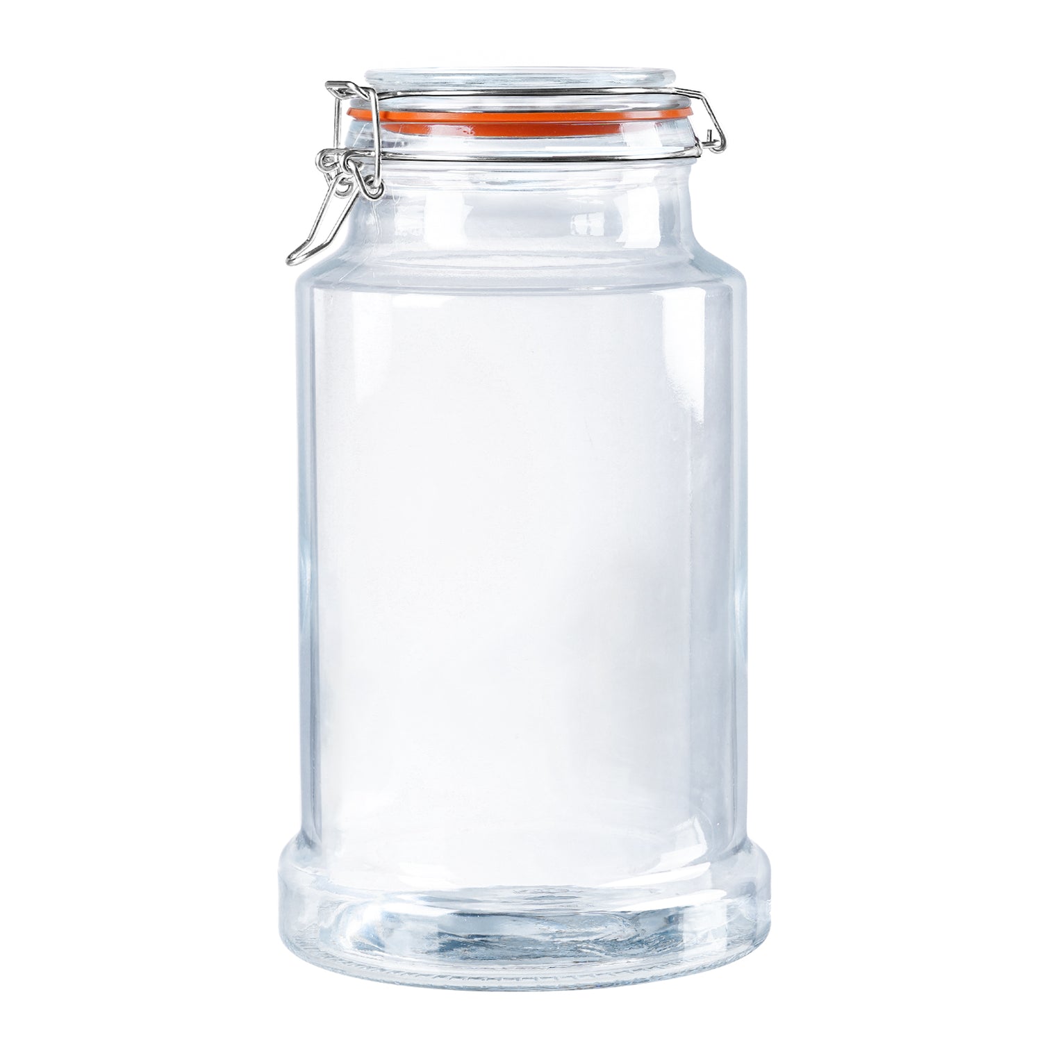 1.2 Gallon Airtight Glass Bottle & Jar with Hinged Lid