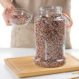 1.2 Gallon Airtight Glass Bottle & Jar with Hinged Lid