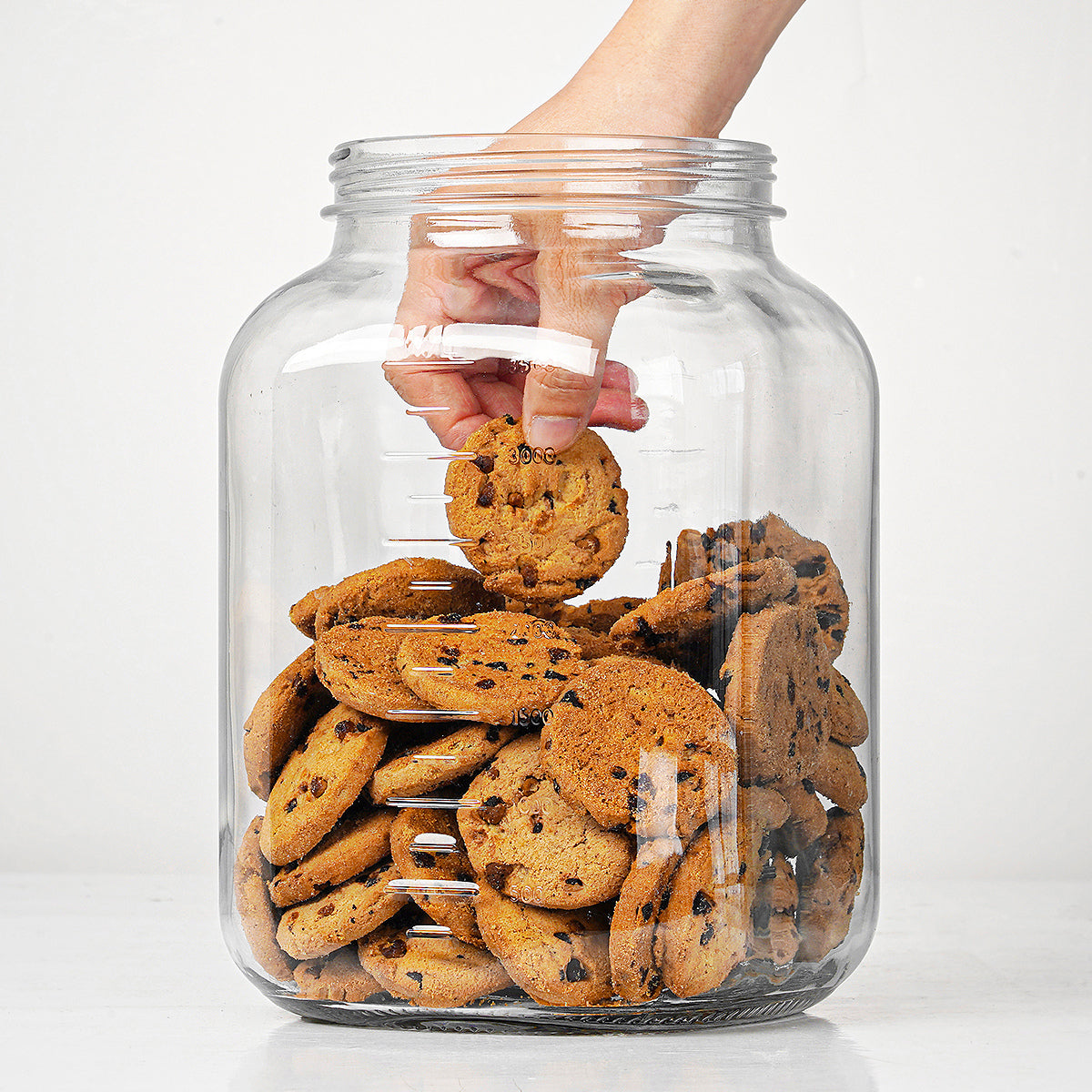 1 Gallon Wide Mouth Glass Jar with ExtraTag and Marker Pen