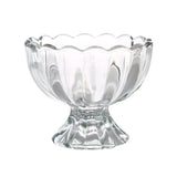 2 Pcs Crystal Clear Glass Daisy&Lotus Cup, Bowl, Plate