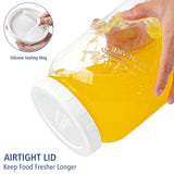 2 Pcs 1 Gallon Super Large Mason Jar with Airtight Screw Lid