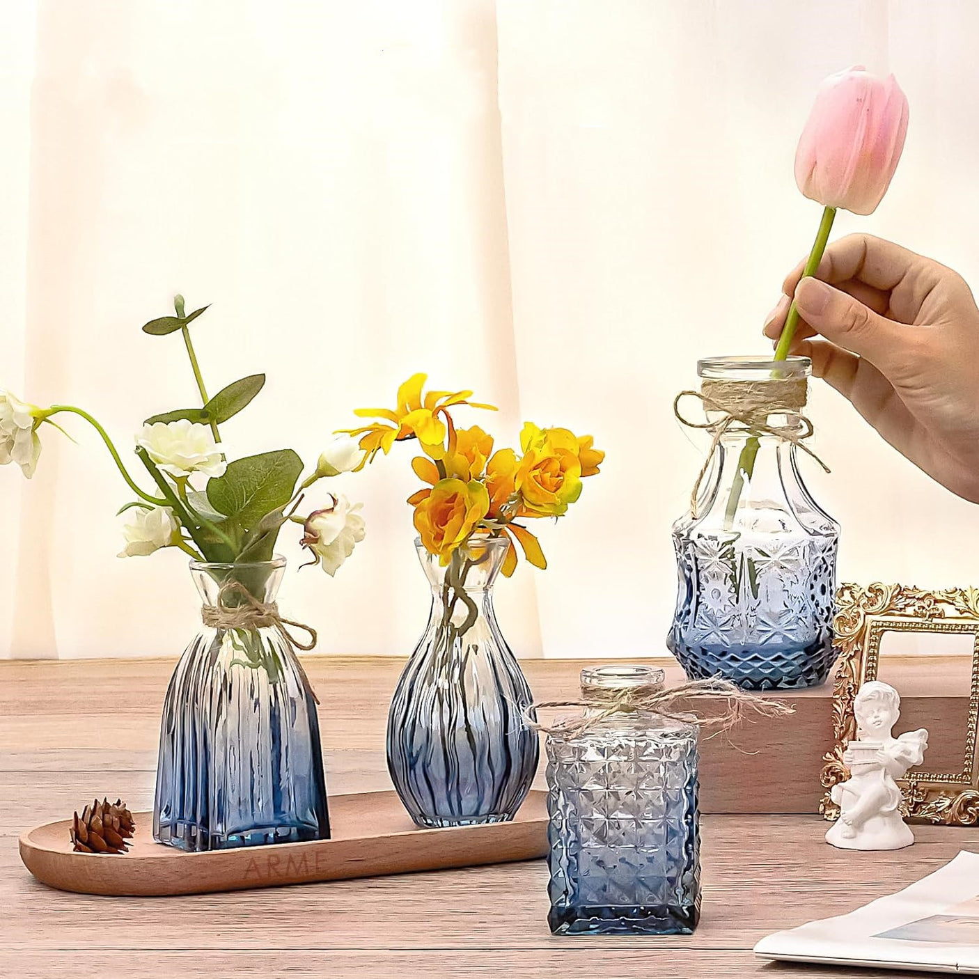 30 Pcs Glass Bud Vase Set