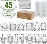 45 Pcs Glass Bud Vase Set